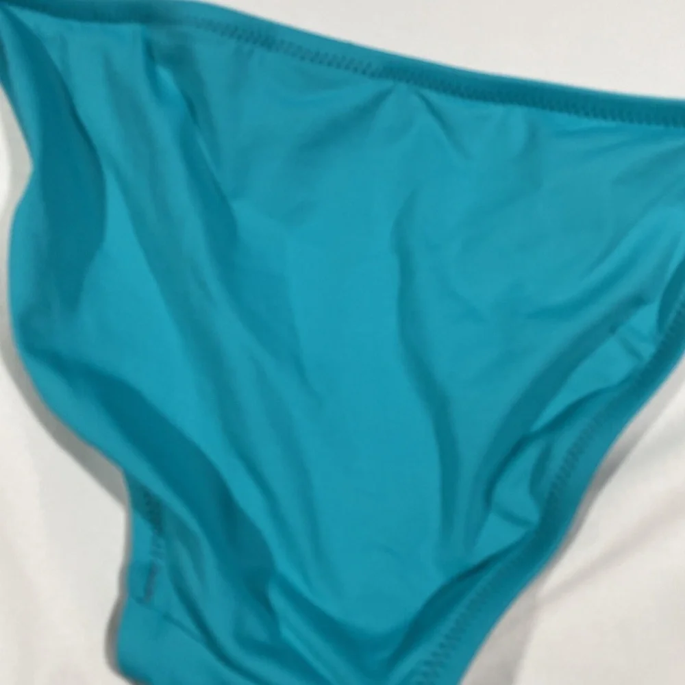 NWT Trina Turk [ 6 ] Gypsy Tie Side Bikini Bottom in‎ Turquoise